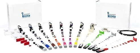 Smart Keeper Carruzzo Smartkeeper UL03P2OR jungčių blokatorius Prievadų blokatorius USB A tipo Oranžinė Plastikas 100 vnt