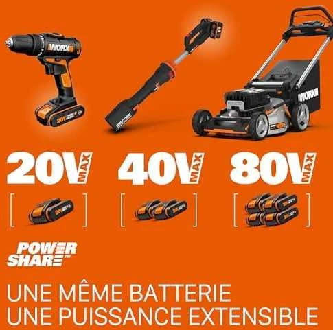 WORX Akumuliatorinis sekatorius WG330E.9 be akumuliatoriaus ir kroviklio