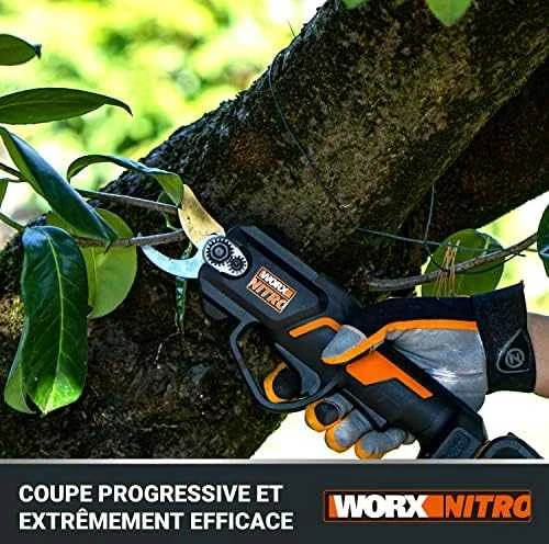 WORX Akumuliatorinis sekatorius WG330E.9 be akumuliatoriaus ir kroviklio