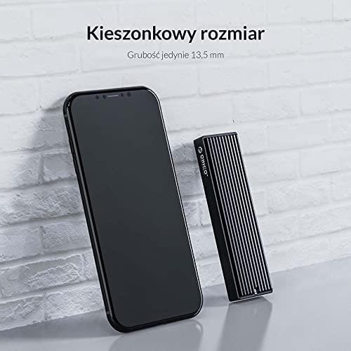Išorinio disko korpusas SDD M.2 Orico NVME USB-C 3.1 Gen.2 10Gbps – juodas