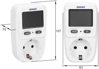 ORNO WATT METER WITH LCD DISPLAY | Energizer
