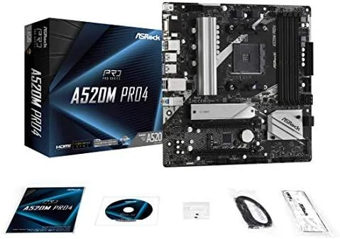 ASROCK A520M PRO4 AM4 2xDDR4 mATX MB