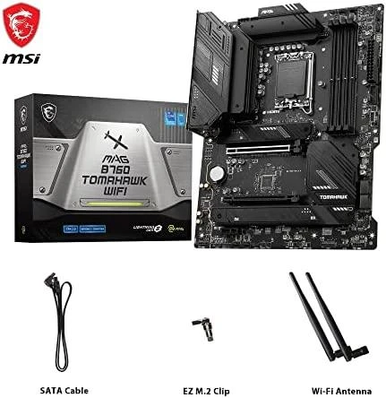 Pagrindinė plokštė MSI MAG B760 TOMAHAWK WIFI | Intel B760 Express | LGA1700 | ATX | Atmintis DDR5 | Atminties lizdai 4 | 1xPCI-Express 1x | 2xPCI-Express 16x | 3xM.2 | 1xHDMI | 1xDisplayPort