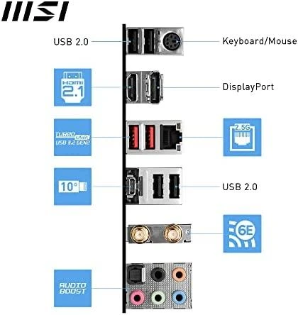 Pagrindinė plokštė MSI PRO B760-P WIFI DDR4, LGA1700, ATX, DDR4
