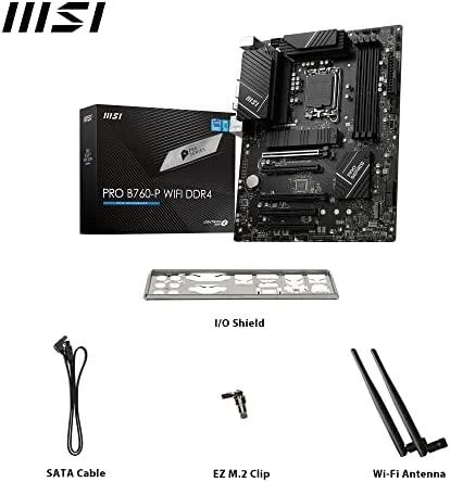 Pagrindinė plokštė MSI PRO B760-P WIFI DDR4, LGA1700, ATX, DDR4
