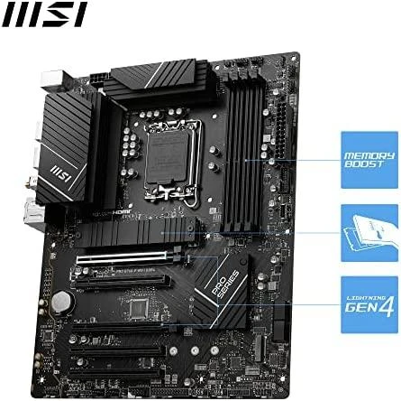 Pagrindinė plokštė MSI PRO B760-P WIFI DDR4, LGA1700, ATX, DDR4