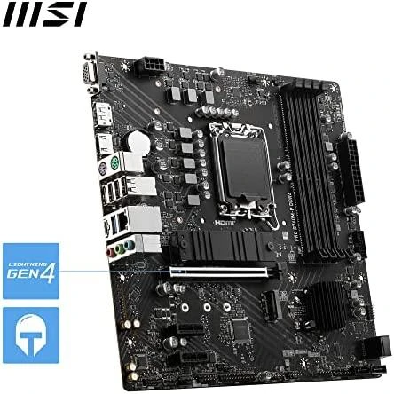 Pagrindinė plokštė MSI PRO B760M-P DDR4/LGA1700/Micro-ATX/Memory DDR4/Atminties lizdai 4/2xPCI-Express 1x/1xPCI-Express 16x/2xM.2/1x15pin D-sub/1xHDMI/1xDisplayPort/4x12x2B. /1xUSB-C/2xPS/2/1xRJ45/3xgarso prievadas