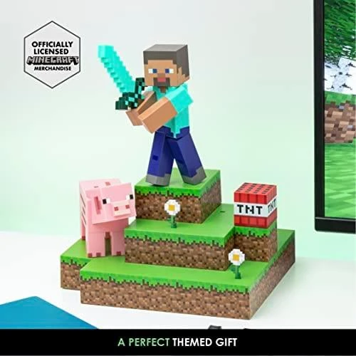 Paladone Minecraft Steve Diorama Figural lempa