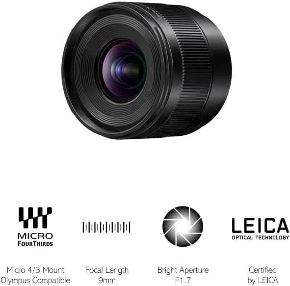 Objektyvas Panasonic Leica DG Summilux 9mm F1.7 lens for MFT