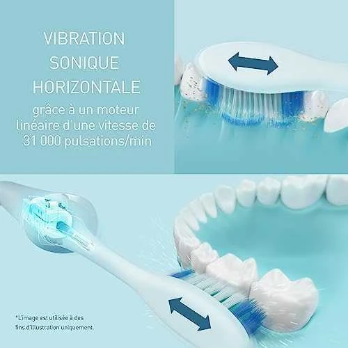 Panasonic | Sonic Elektrinis dantų šepetėlis | EW-DC12-W503 | Įkraunamas | Suaugusiems | Šepetėlių skaičius galvutės įeina 1 | Number of teeth brushing modes 3 | Sonic technology | Golden Baltas