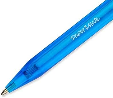 Papermate InkJoy 100 RT, Segtukas, Užsegamas ištraukiamas rutulinis rašiklis, Mėlyna, 20 vnt., Vidutinis