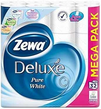 Tualetinis popierius Zewa Deluxe Pure Baltas, 32 vnt.