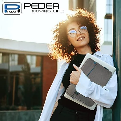 PEDEA Fashion Planšetinis kompiuteris Case Sleeve Bag 12.9 inch with pockets for accessories, pilkas