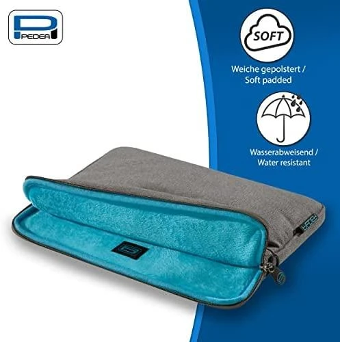 PEDEA Fashion Planšetinis kompiuteris Case Sleeve Bag 12.9 inch with pockets for accessories, pilkas