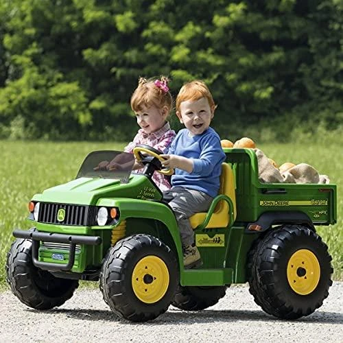 Peg Perego John Deere Double visureigis, maitinamas 12V Gator HPX akumuliatoriumi