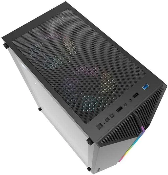 Kompiuterio korpusas Darkflash DK151 LED su 3 ventiliatoriais - juodas