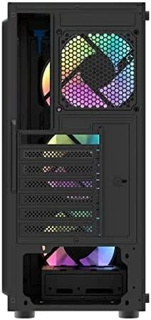 Kompiuterio korpusas Darkflash DK151 LED su 3 ventiliatoriais - juodas