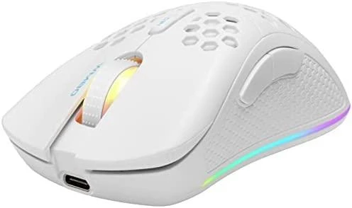 Belaidė itin lengva žaidimų pelė DELTACO GAMING DM220, 70g svorio, RGB, SPCP6651, 400-6400 DPI, 1000 Hz, juoda / GAM-120