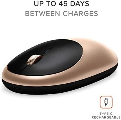 Belaidė pelė Satechi 1200 dpi bluetooth M1 auksinis