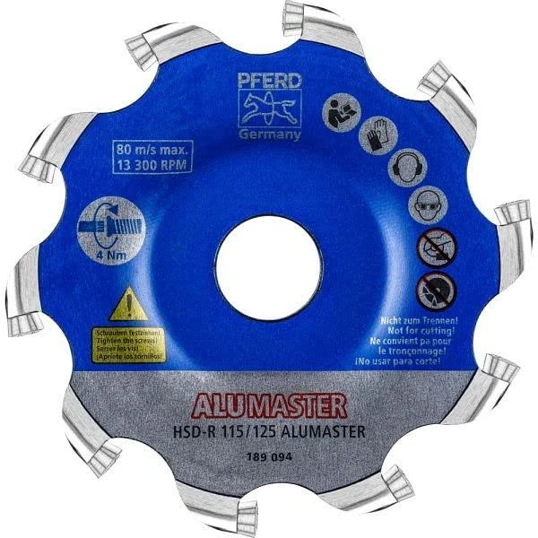 Šlifavimo diskas PFERD Alumaster HSD-R 115/125