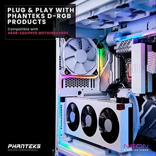 PHANTEKS Neon Digital RGB LED juosta – 1 m, balta