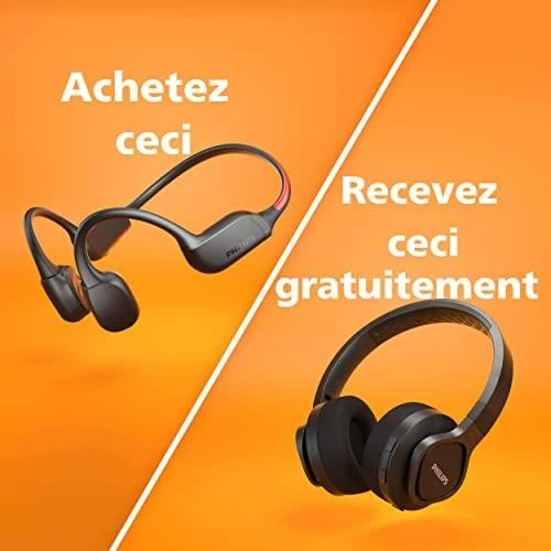 Belaidės ausinės Philips TAA4216BK, Juodos