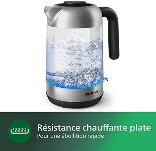 Philips Virdulys HD9339/80 2200W 1,7l, Krištolinis stiklas, šviesos būsenos indikatorius