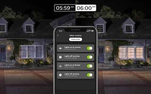 Philips Hue Baltos šviesos stulpinis lauko šviestuvas Lucca