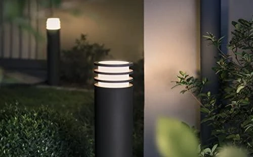 Philips Hue Baltos šviesos stulpinis lauko šviestuvas Lucca