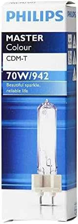Philips CDM-T 70W 942 METAL halogeninė lempa 70W G12 SKAIDRI 942 NW 4200K 6300LM