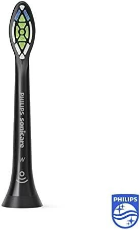 4 dalių šepetėlių galvučių pakuotė Philips Sonicare Optimal White HX6064/11, Juodos