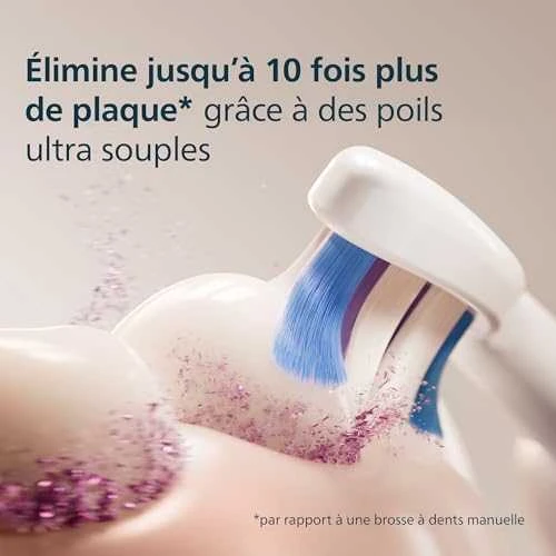 6 dalių šepetėlių galvučių pakuotė Philips Sonicare Sensitive HX6056/87, baltos spalvos