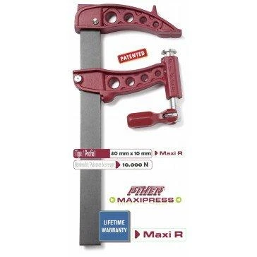 Piher Spaustuvai Maxipress R 150cm, žiočių gylis 16 cm, 10000N