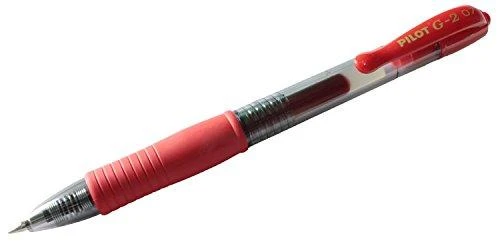 Pilot G-2 raudonas gelinis rašiklis 0,7 mm