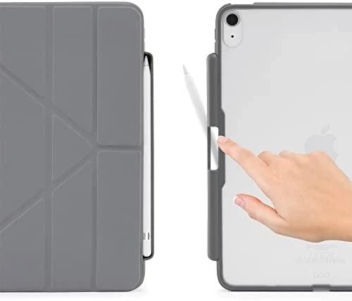 Pipetto Origami No3 Pieštukas dėklas, pilkos spalvos – Apple iPad (A16) / Apple iPad (2022)