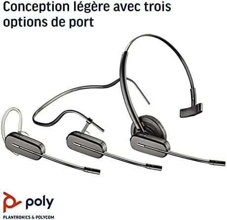 Ausinės su mikrofonu Poly EncorePro HW510 Ant ausų uždedamos su laidu