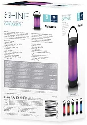 Bluetooth nešiojamas garsiakalbis Platinet (PMG15LED) (5W, RGB) juodas