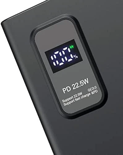 Išorinė baterija POWER BANK Platinet LED 10000mAh (2xUSB; 1xType-C; QC3.0 22,5W) juoda