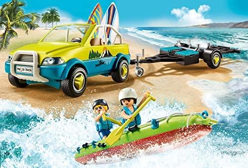PLAYMOBIL Family Fun Strandauto mit Kanuanhänger (70436)