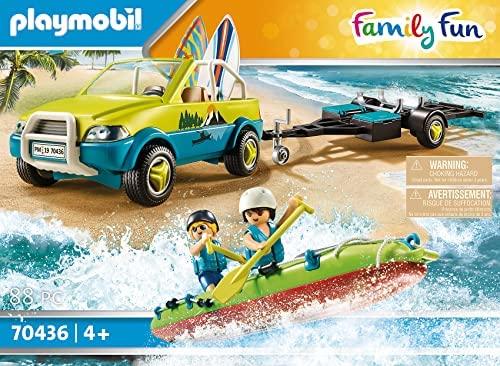 PLAYMOBIL Family Fun Strandauto mit Kanuanhänger (70436)