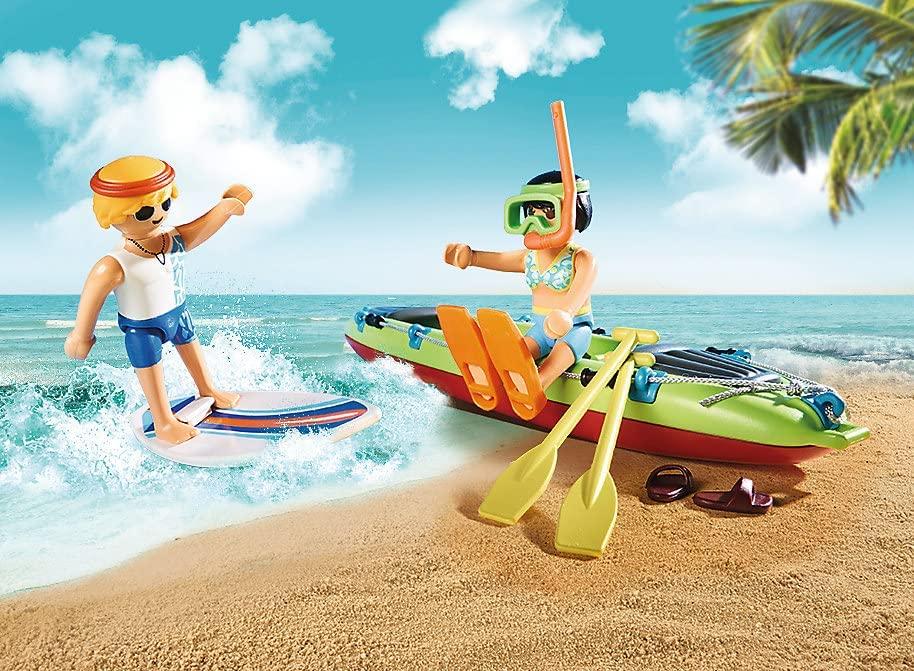 PLAYMOBIL Family Fun Strandauto mit Kanuanhänger (70436)