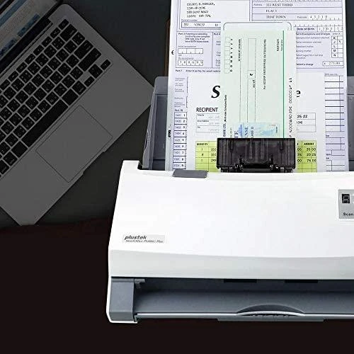 Skeneris „Plustek SmartOffice PS406U Plus“ 600 x 600 DPI ADF skaitytuvas Pilka, Balta A4