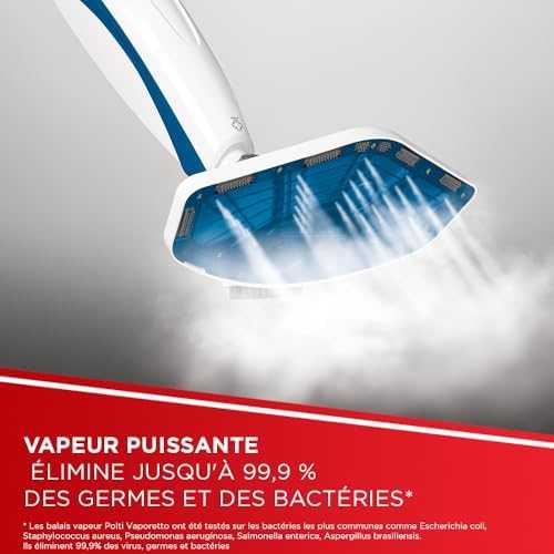 Polti | Garinė šluostė | PTEU0296 Vaporetto SV460 Double | Galia 1500 W | Garų slėgis Netaikomas baras | Vanduo bako talpa 0,3 L | Baltas/Mėlyna