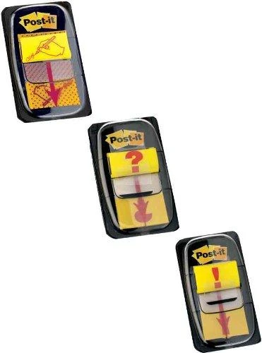 3M Lipnūs žymekliai Post-it Parašas, 25,4 x 43,2 mm, 50 lapelių