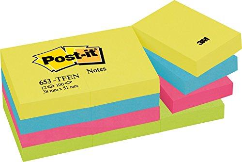 Post-it 653-TFEN 38x51mm 12x100 lapų energetinė paletė