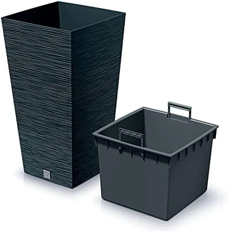 Gėlių vazonas Prosperplast Furu Square DFSH300-S433, 29,5 x 29,5 x 55 cm