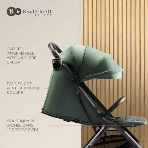 KINDERKRAFT sportinis vežimėlis NUBI 2, sand beige