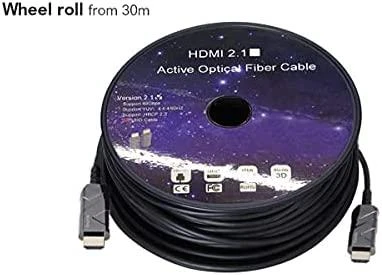 PREMIUMCORD Ultra High Speed HDMI 2.1 optinio pluošto kabelis 8K@60Hz, paauksuotas 10m