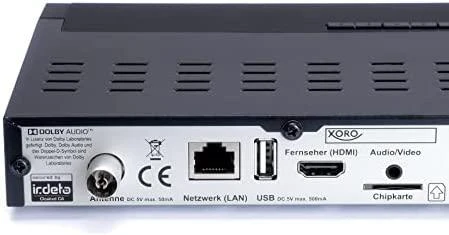 Carruzzo Xoro HRT 8770 Twin Kabelis, Ethernet (RJ-45), Palydovinė 4K Ultra HD Juoda