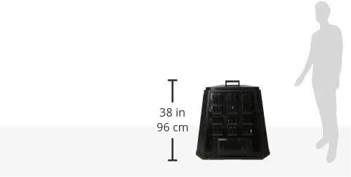 Prosperplast Kompostownik Evogreen 420L juodas kompostavimo dėžė IKEL420C